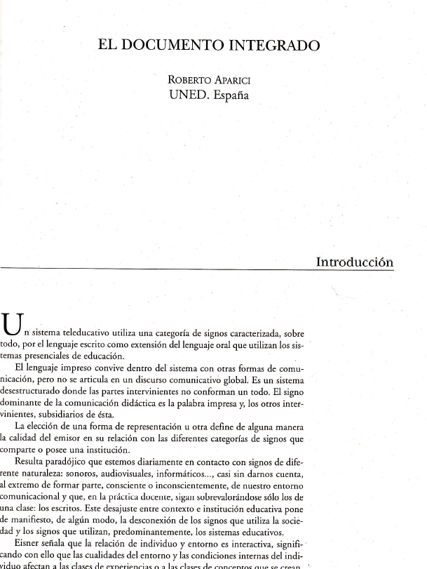El Documento Integrado